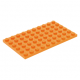 LEGO lapos elem 6x10, narancssárga (3033)
